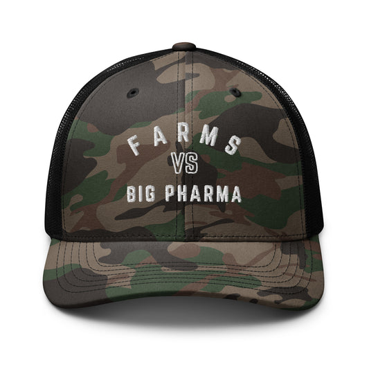Farms VS Big Pharma Camo Hat