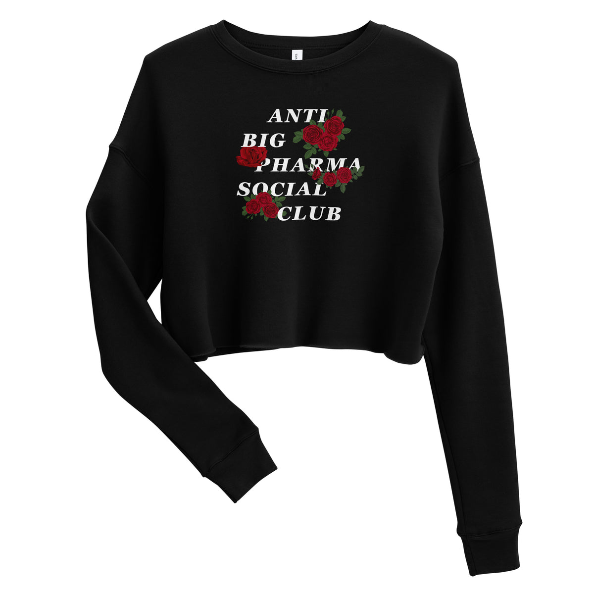 Social Club Rose Crop Sweatshirt – vs Big Pharma