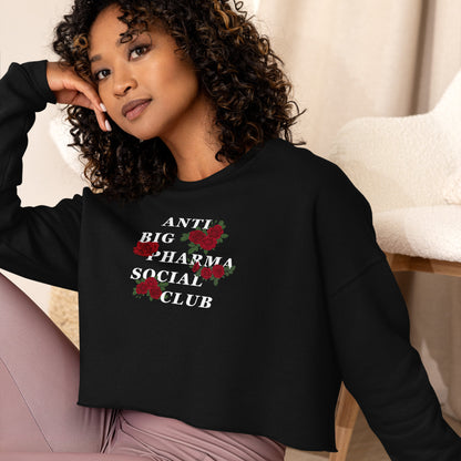 Social Club Rose Crop Sweatshirt